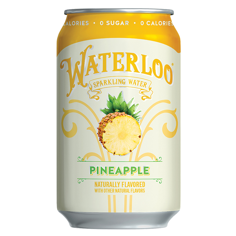 Waterloo Pineapple Sparkling Water 12oz can