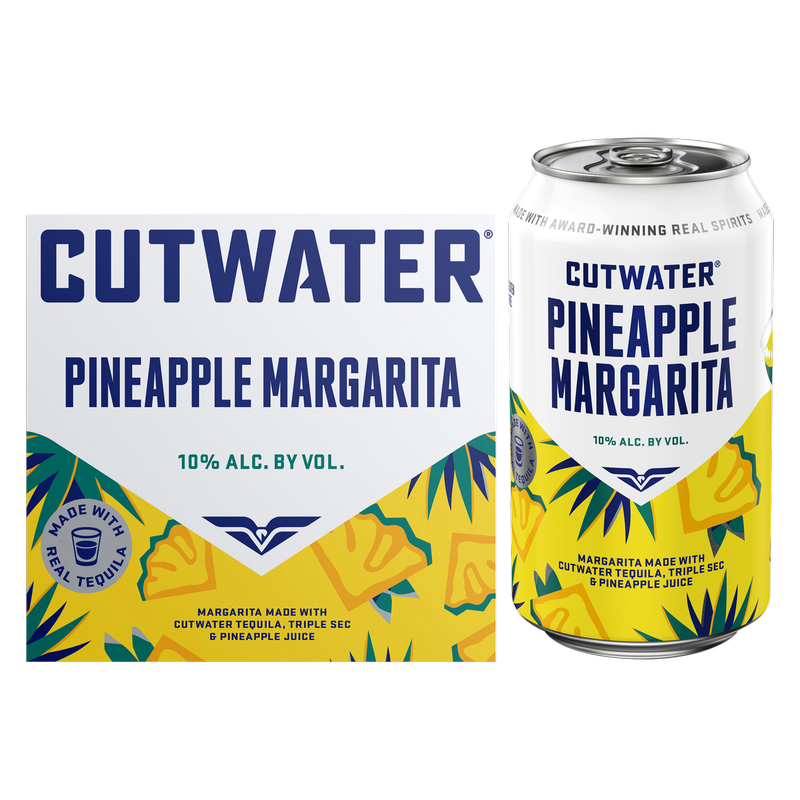Cutwater Pineapple Margarita 4pk 12oz Can 10% ABV