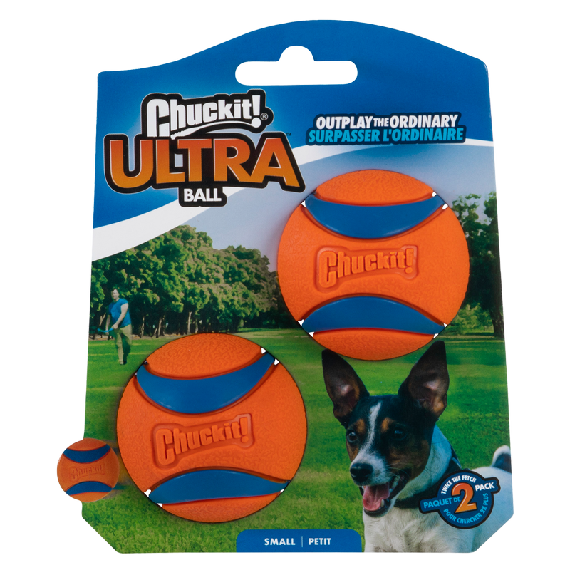Chuckit Ultra Rubber Ball Tough Dog Toy 2 Ct