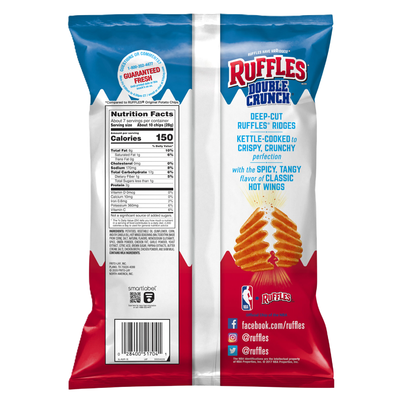 Ruffles Double Crunch Hot Wing, 7.25oz
