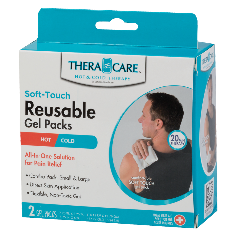 TheraCare Soft-Touch Hot & Cold Resuable Gel Packs 2Ct
