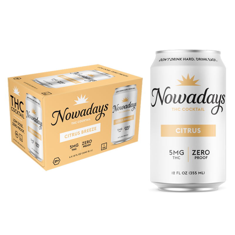 Nowadays Citrus 5MG THC Drink 6pk 12oz Cans