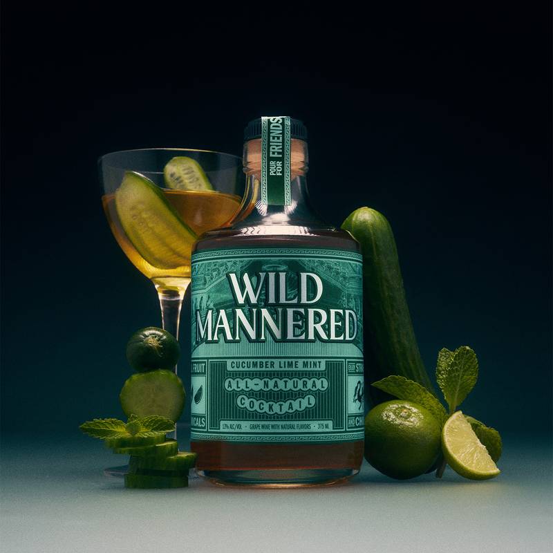 Wild Mannered Cucumber Lime Mint Cocktail 375ml
