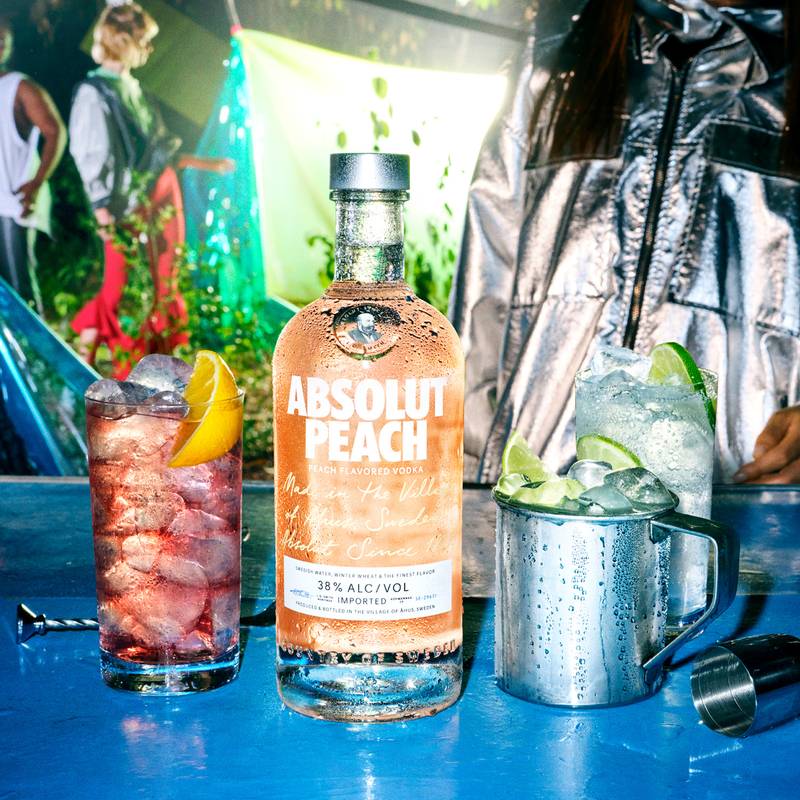 ABSOLUT Peach Flavored Vodka 750 ML 76 Proof