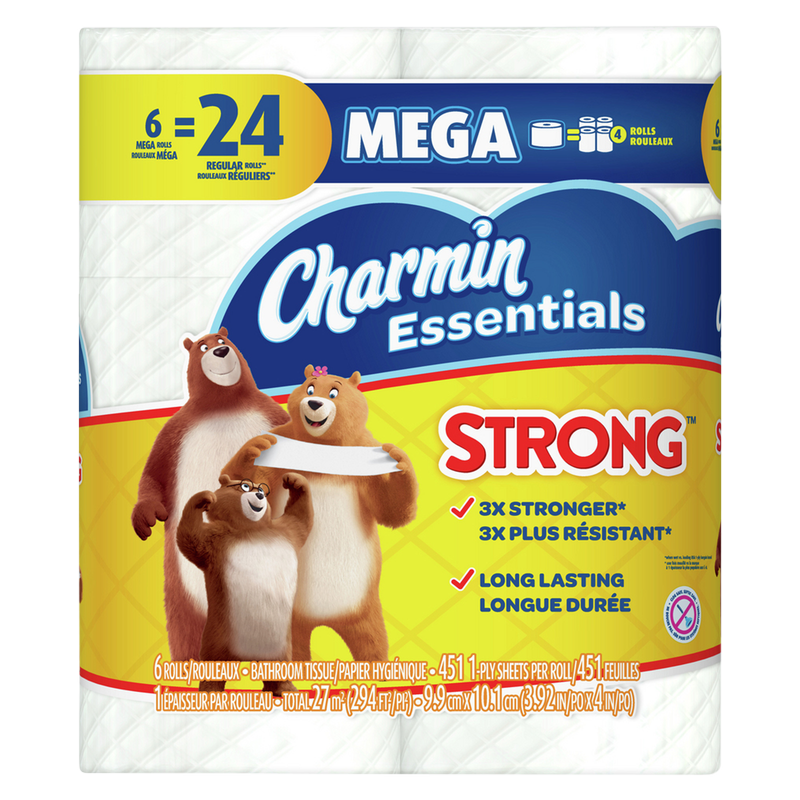 Charmin Essentials Strong Toilet Paper 6ct
