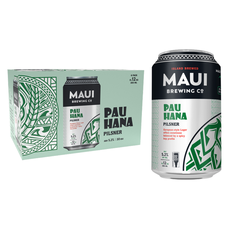 Maui Brewing Pau Hana Pilsner 6pk 12oz Can