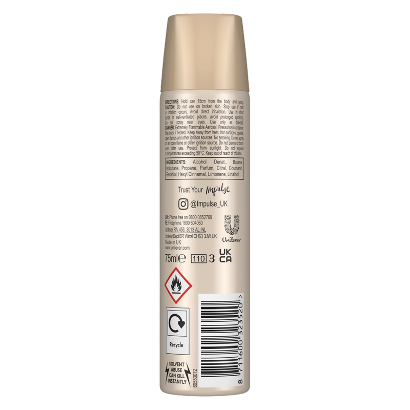 Impulse Body Spray Very Pink, 75ml