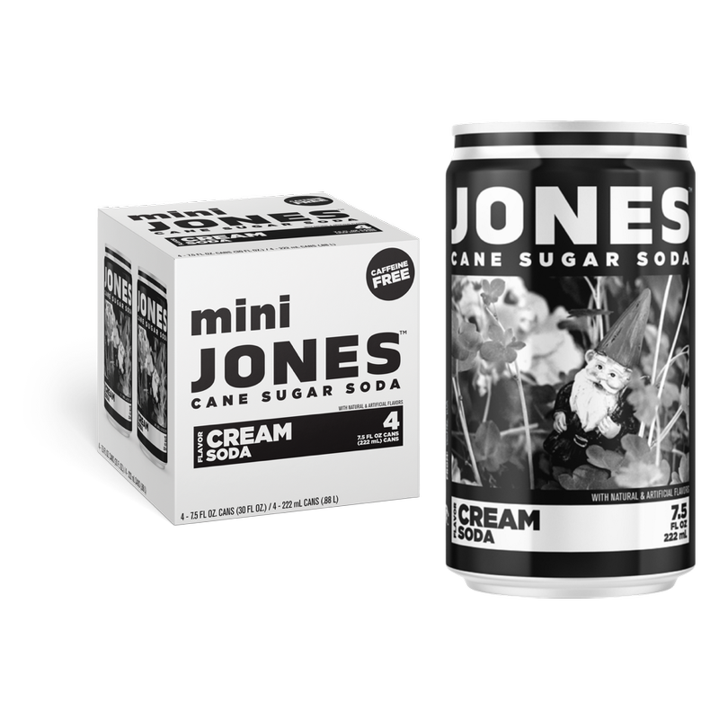 Jones Soda Cream Mini Cans 4pk 7.5oz