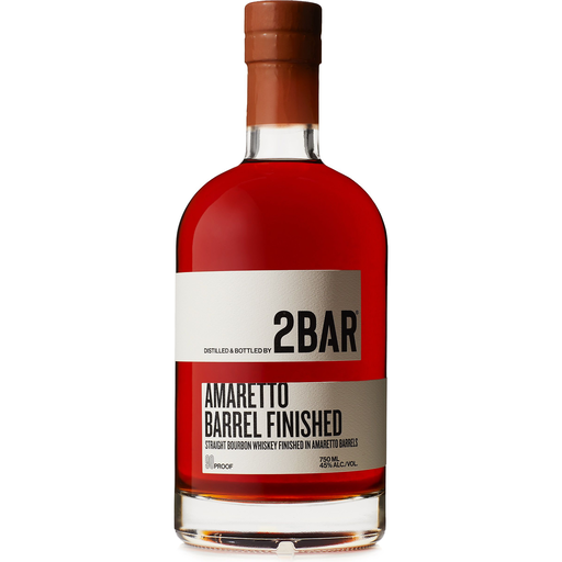 2Bar Amaretto Barrel Finish Bourbon 750ml (90 Proof)