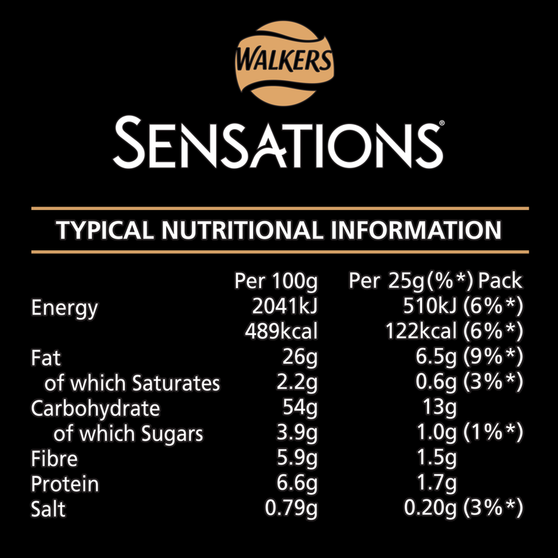 Walkers Sensations Thai Sweet Chilli Crisps, 5 x 25g