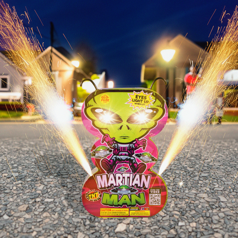 Martian Man Fireworks