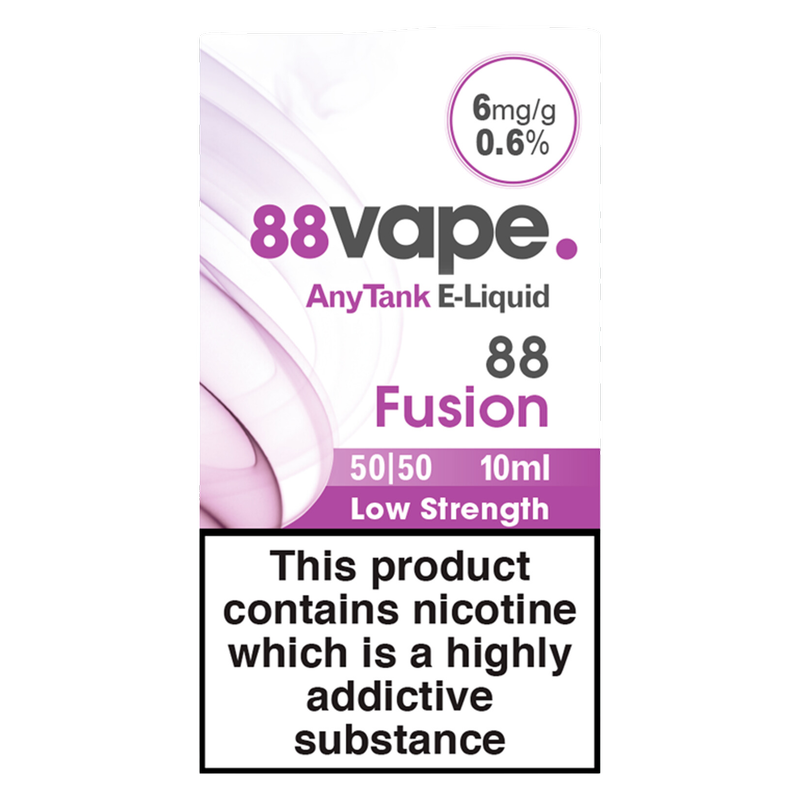 88vape AnyTank E-Liquid Fusion 6mg/ml, 10ml