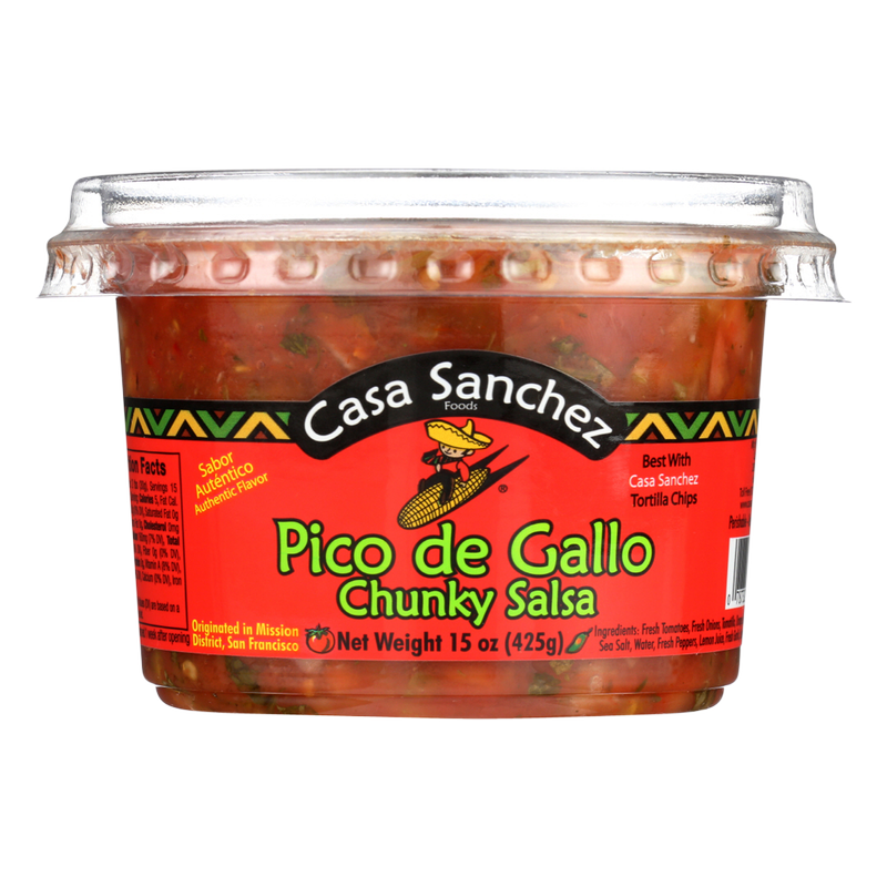 Casa Sanchez Foods Chunky Pico de Gallo Salsa 15oz