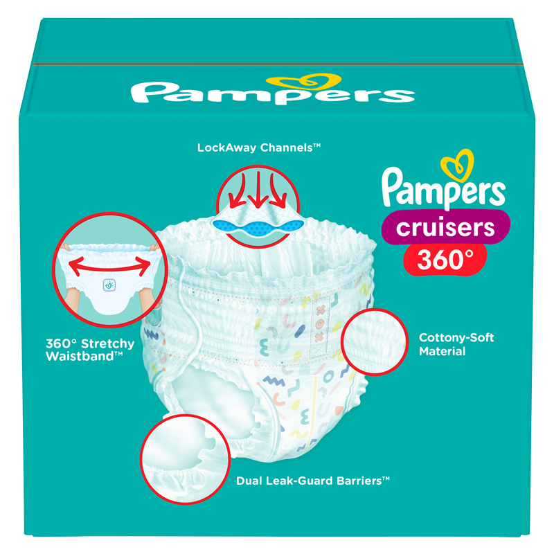 Pampers Cruisers 360 Size 7 Super Pack 44 ct