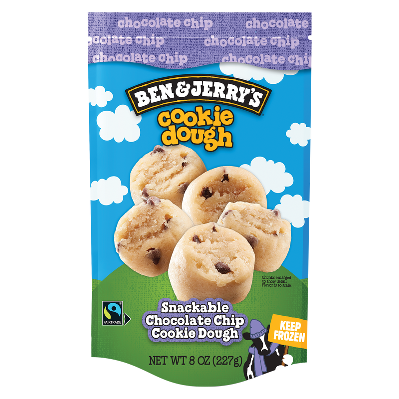 Ben & Jerry's Frozen Chocolate Chip Cookie Dough Chunks 8oz