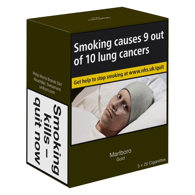 Marlboro Gold Cigarettes, 5 x 20pcs