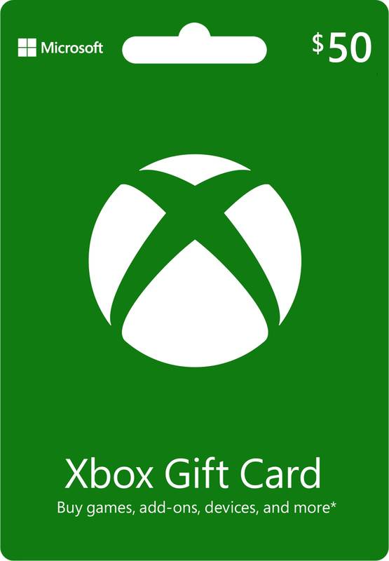Microsoft XBox Cash $50 Gift Card