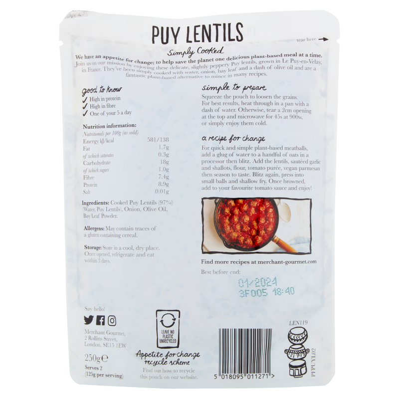 Merchant Gourmet Puy Lentils, 250g