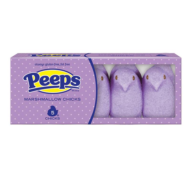 Peeps Purple Marshmallow Chicks, 5 Count