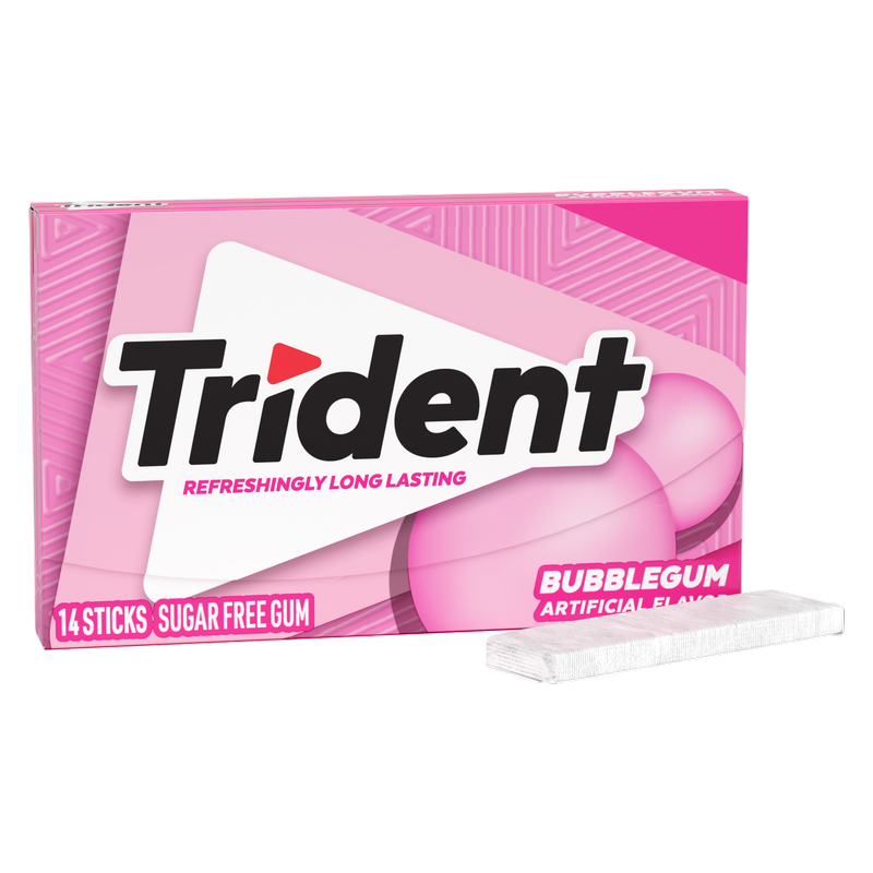 Trident Bubblegum Flavored Gum, 14pc 
