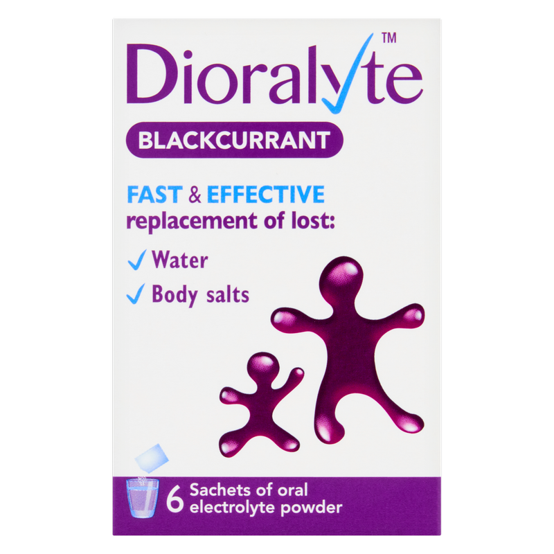 Dioralyte Blackcurrant Rehydration Sachets, 6pcs