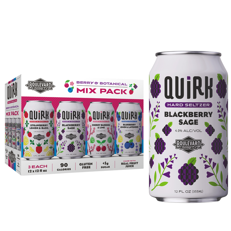 Quirk 'Berry & Botanical' Mixed Pack 12pk 12oz can 4.2% ABV