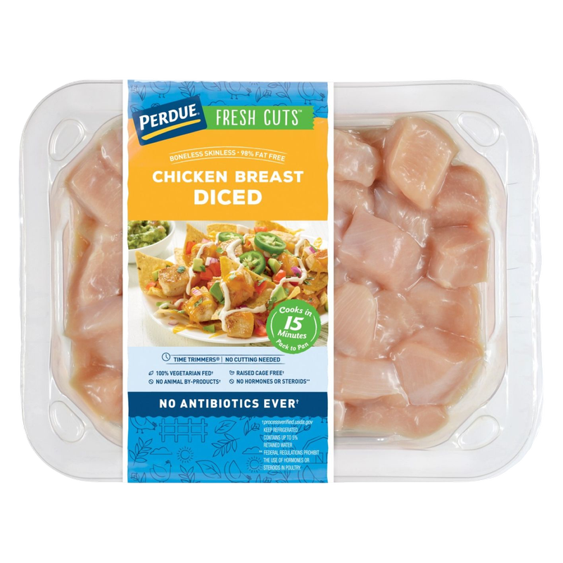 Perdue Boneless Skinless Diced Chicken Breast - 20oz