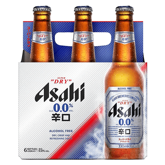 Asahi Siper Dry Non-Alcoholic 6pk 11.15oz Btl 0% ABV