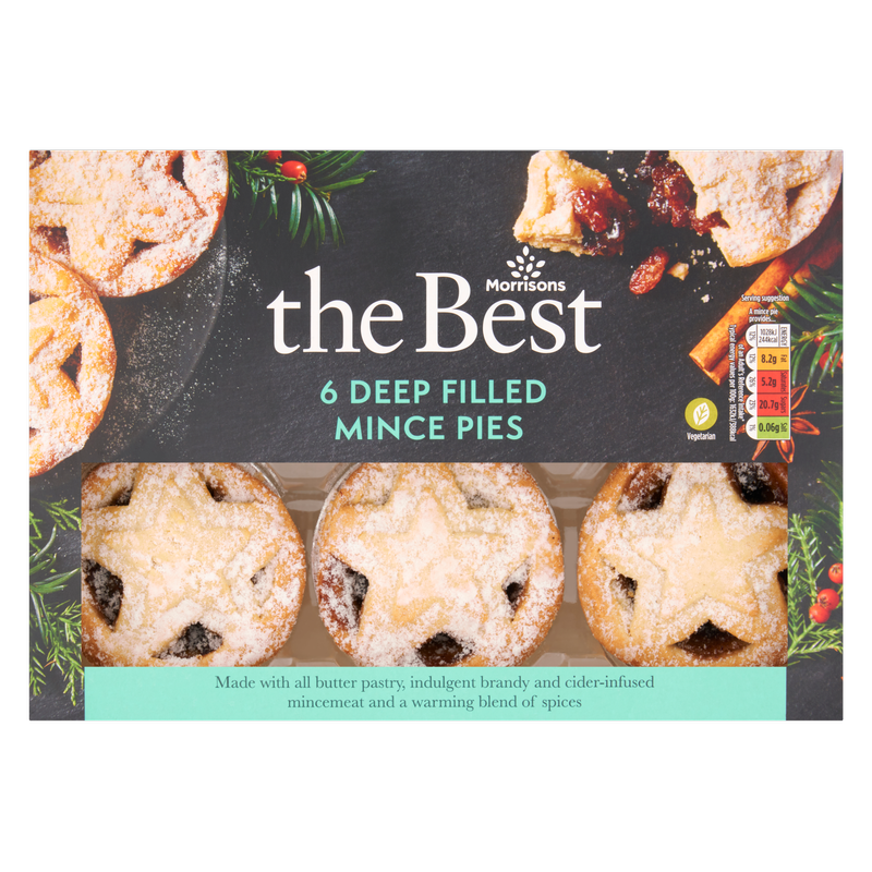 Morrisons The Best Deep Filled Mince Pies, 6pcs