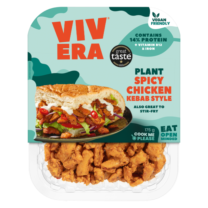 Vivera Plant Kebab Style Spicy Chicken, 175g