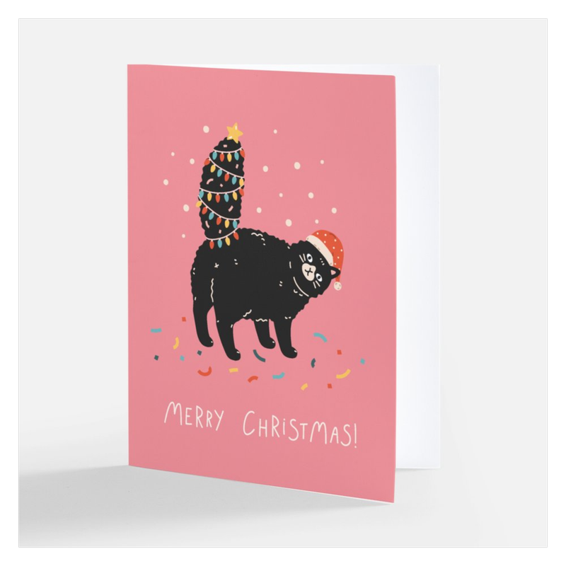 Merry Christmas Cat Card