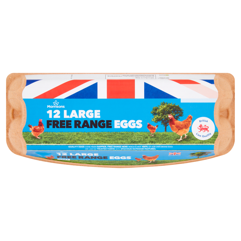 Morrisons Large Free Range Eggs, 12pcs