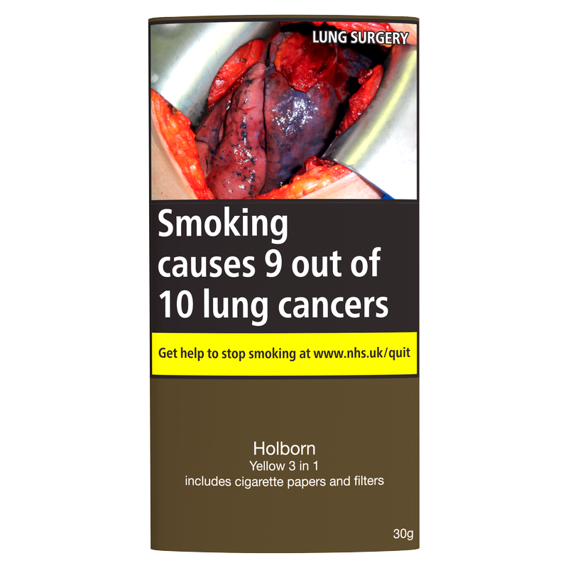 Holborn Yellow Rolling Tobacco Includes Papers & Filters, 30g