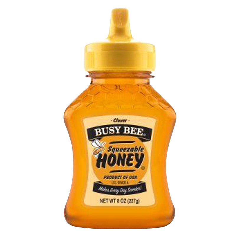 Busy Bee Clover Squeeze Bottle Honey 8oz