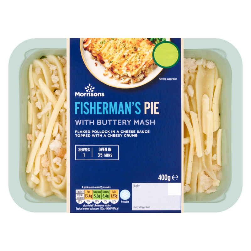 Morrisons Fisherman's Pie with Buttery Mash, 400g