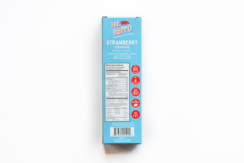 Hyppo Strawberry Lemonade Gourmet Ice Pop 3.2oz