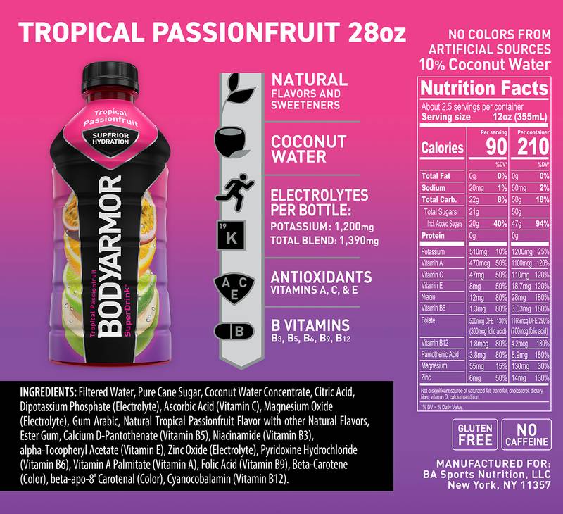 BODYARMOR 28oz Tropical Passionfruit
