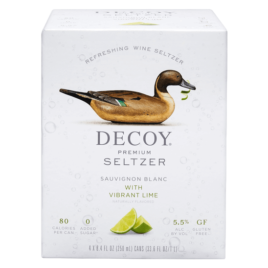 Decoy By Duckhorn Premium Seltzer Sauvignon Blanc With Lime 4pk 250ml