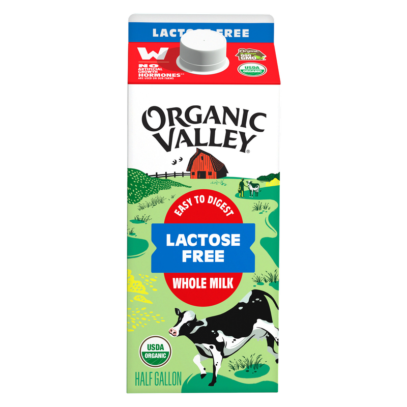 Organic Valley Lactose-Free Whole Milk 1/2 Gallon