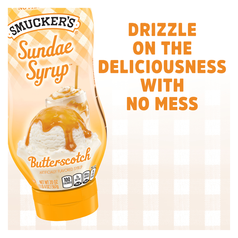 Smuckers Sundae Syrup Butterscotch, 20oz