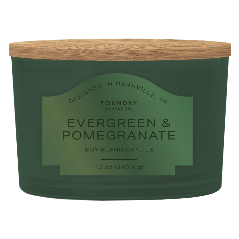 Evergreen Frosted Jar Candle