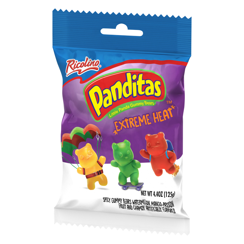 Ricolino Panditas Extreme Heat Gummy Bears 4.4oz