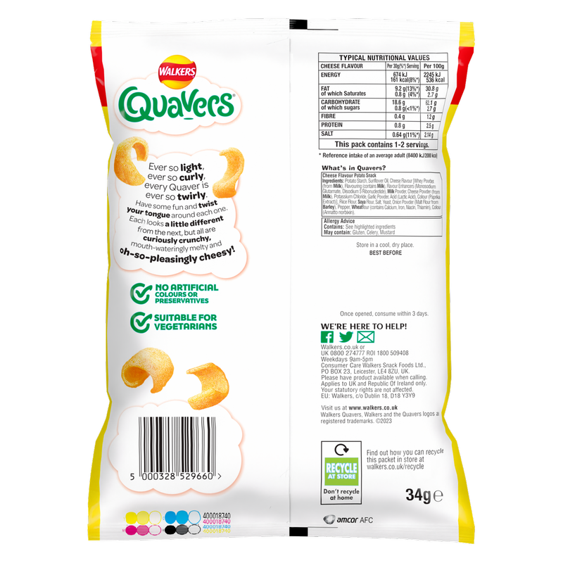 Quavers Cheese, 34g