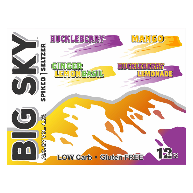 Big Sky Spiked Seltzer Variety Pack 12pk 12oz Can