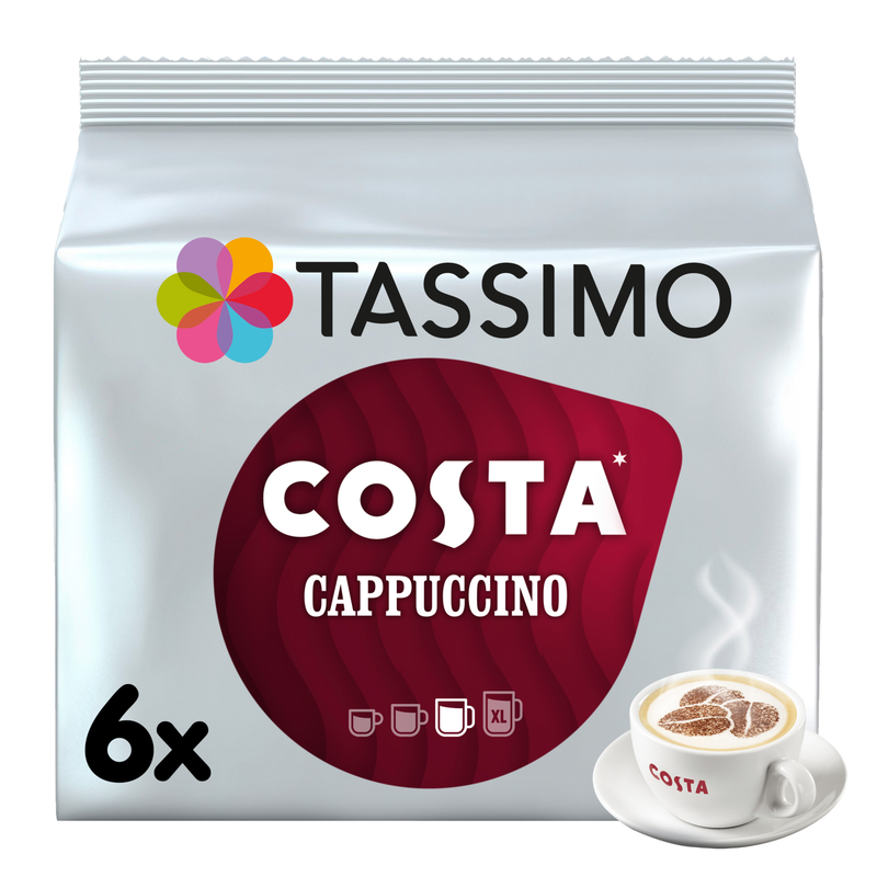 Tassimo Costa Cappuccino 6 Drinks, 210g