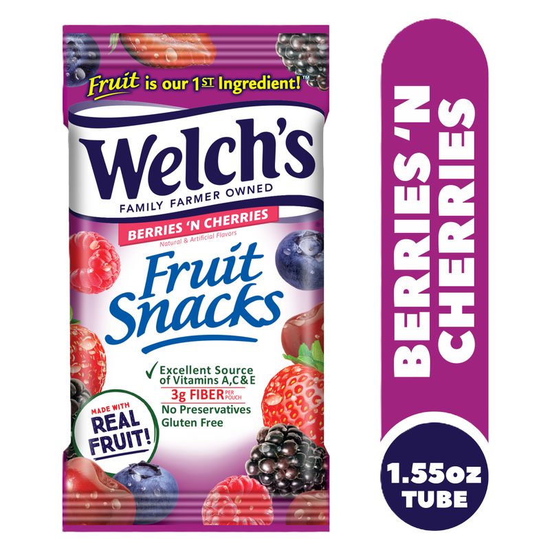 Welch's Berries 'N Cherries Fruit Snack, 1.55oz