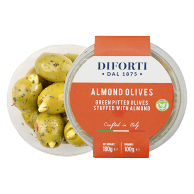 Diforti Almond Stuffed Olives, 180g
