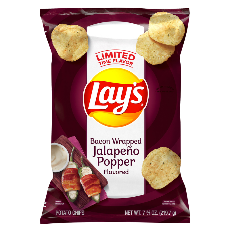 Lay's Bacon Wrapped Jalapeno Popper Potato Chips 7.75oz
