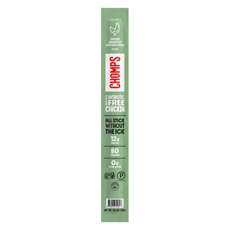 CHOMPS Savory Breakfast Chicken Stick, 1.15oz