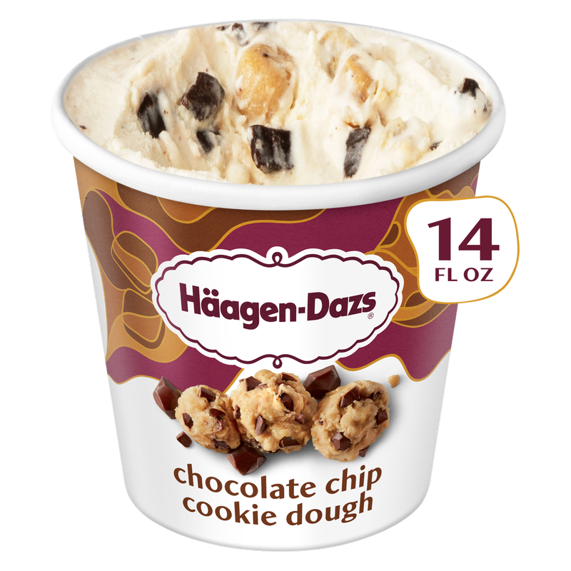 Haagen-Dazs Chocolate Chip Cookie Dough Ice Cream, 14oz